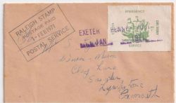 1971-02-01 Exeter Strike Mail Stamp on ENV (88686)