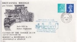1972-01-30 RHS6 Britannia Bridge TPO cds ENV (88780)