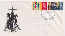 1965-08-09 Salvation Army Stamps Cardiff FDC (88840)