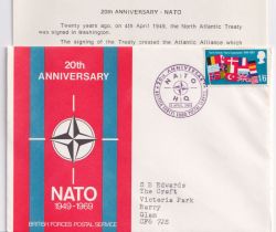 1969-04-02 NATO Anniversary BF 1080 PS FDC (88955)