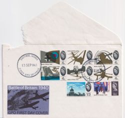 1965-09-13 Battle of Britain Stamps Hastings FDC (89077)