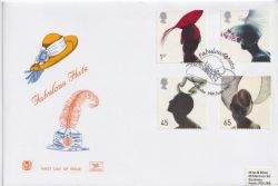 2001-06-19 Fabulous Hats Stamps Ascot FDC (89229)