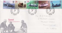 1998-09-29 Speed Records Stamps Bureau FDC (89366)