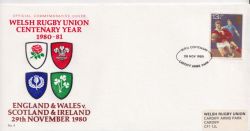 1980-11-29 Welsh Rugby Union Cover No 4 Souv (89600)