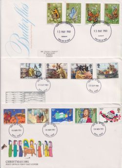 1981 x 3 Cheap First Day Covers (89622)