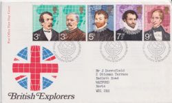 1973-04-18 British Explorers Stamps Bureau FDC (89878)
