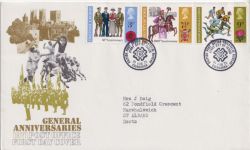 1971-08-25 Anniversaries Stamps Bureau FDC (89893)