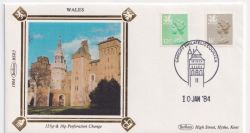 1984-01-10 Wales Definitive Perf Change Cardiff FDC (89926)
