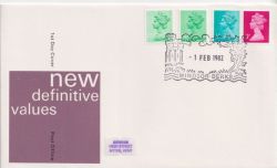 1982-02-01 Definitive Booklet Stamps Windsor FDC (89940)
