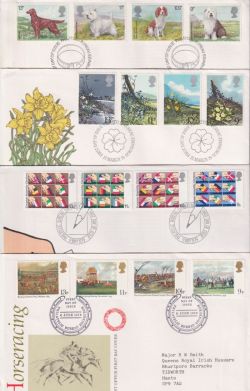 1979 Bulk Buy x7 First Day Covers with Bureau Pmks (90059)