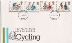 1978-08-02 Cycling Stamps Bristol FDC (90137)