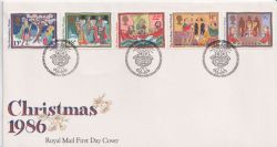 1986-11-18 Christmas Stamps Bureau FDC (90228)