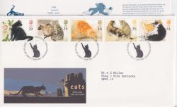 1995-01-17 Cats Stamps Bureau FDC (90338)