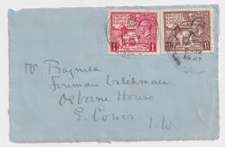 1924-05-16 KGV Wembley Stamps Envelope Front (90413)
