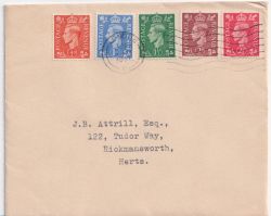 1951-05-03 KGVI Definitive Stamps London FDC (90419)