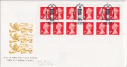 2001-01-29 MD1 10 x 1st S/A Stamps London SW1 FDC (90449)