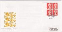 1997-08-26 4 x 1st Definitive Booklet Windsor FDC (90466)
