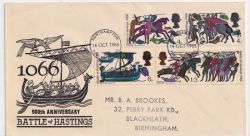1966-10-14 Battle of Hastings Stamps Northampton FDC (90504)