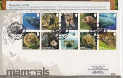 2010-04-13 Mammals Stamps Sidlesham FDC (90520)