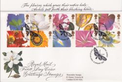 1997-01-06 Greetings Flower Stamps Kew FDC (90549)