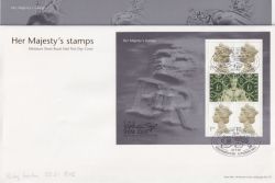 2000-05-23 Her Majesty's Stamps M/S London SW1 FDC (90553)