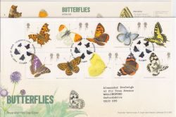2013-07-11 Butterflies Stamps Wareham FDC (90654)
