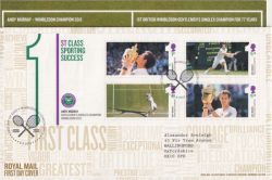 2013-08-08 Andy Murray Tennis Stamps Wimbledon FDC (90656)