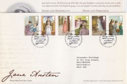 2013-02-21 Jane Austen Stamps Steventon FDC (90658)