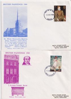 1968-08-12 British Paintings x 4 West Country Cover (90720)