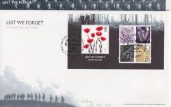 2006-11-09 Lest We Forget M/S T/House FDC (90763)