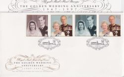 1997-11-13 Golden Wedding Stamps Crathie FDC (90804)