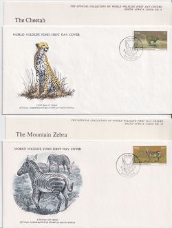 1976 South Africa Wildlife Stamps x 4 FDC (90867)