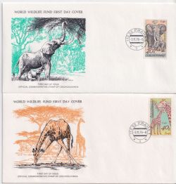 1976 Czechoslovakia Wildlife Stamps x 2 FDC (90875)