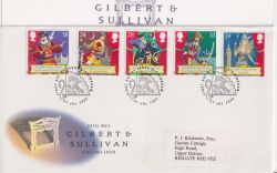 1992-07-21 Gilbert & Sullivan Stamps Birmingham FDC (90969)