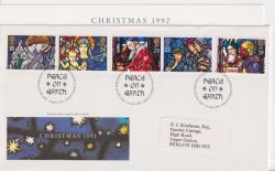 1992-11-10 Christmas Stamps Bethlehem FDC (91013)