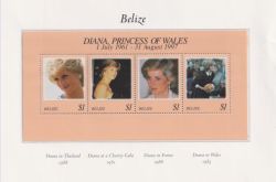 Belize 1998 Princess Diana M/Sheet MNH (91120)