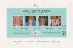 Fiji 1998 Princess Diana M/Sheet MNH (91127)
