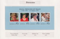 Botswana 1998 Princess Diana M/Sheet MNH (91147)