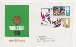 1966-06-01 World Cup Football London EC FDC (91219)