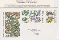 1967-04-24 British Flowers PHOS Bureau FDC (91231)