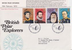 1972-02-16 British Polar Explorers Bureau FDC (91275)