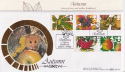 1993-09-14 Autumn Hazlewood Skipton Silk FDC (91319)