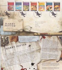 2007-07-17 Harry Potter Stamps Broom Alcester FDC (92338)