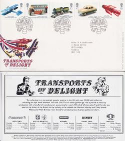2003-09-18 Transports of Delight Stamps Toye FDC (92361)