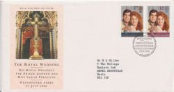 1986-07-22 Royal Wedding Stamps Bureau FDC (92429)