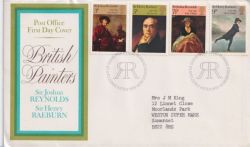 1973-07-04 British Painters Stamps Bureau FDC (92449)