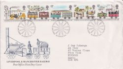 1980-03-12 Railway Stamps Bureau FDC (92496)