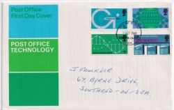 1969-10-01 PO Technology Stamps Southend FDC (92529)