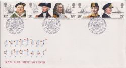 1982-06-16 Maritime Heritage Stamps Portsmouth FDC (92546)