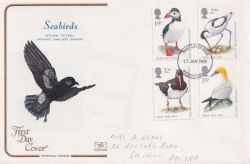1989-01-17 Birds Stamps Birmingham FDC (92572)